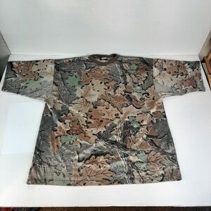 🛍Vintage Sasquatch Realtree Advantage Camo T Shirt Pocket Men's 3XL